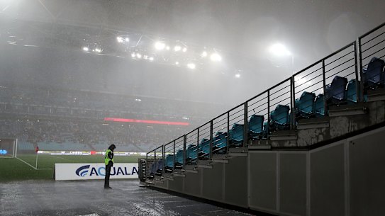 Heavy rain forced the dealy of a derby in 2018, but Saturday's match risks being postponed.