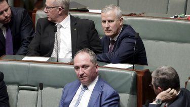 Nationals leader Michael McCormack and Barnaby Joyce.