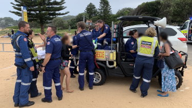 The boy was placed in an induced coma and flown to hospital after being pulled unconscious from Avoca Beach waters.