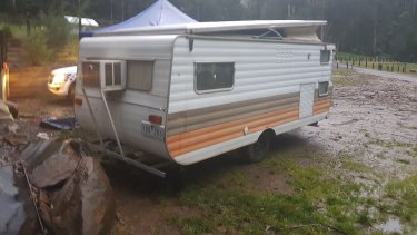 The victim camped at the Toorongo Falls camp ground for almost a week before his death.
