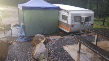 Police hope that anyone who was in the area at the time recognises the victim's campsite.