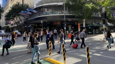 Pedestrian activity has returned to 54 per cent of pre-pandemic levels in Brisbane’s CBD.