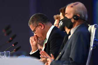 COP26 President Alok Sharma breaks down in tears after a last-minute change weakened the summit’s position on coal.