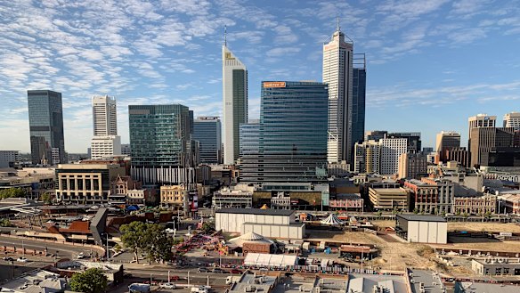 The view from Doubletree Northbridge.