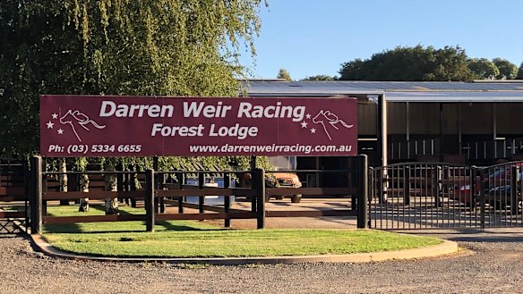 Darren Weir's stables in Miners Rest, near Ballarat.