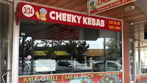 A Sunbury kebab shop is closed after its owner was shot in the leg as he returned home from a family wedding.