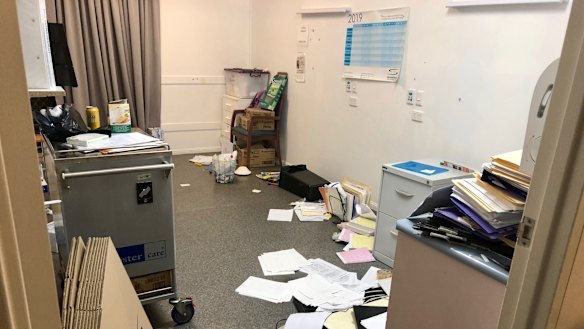 Earle Haven Retirement Village was ransacked following a dispute between the owners and subcontractors.