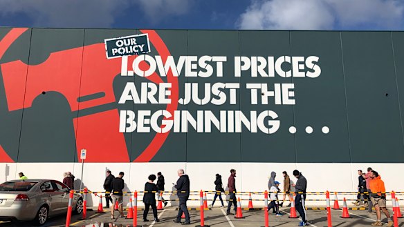 Measures such as limiting the number of shoppers allowed inside stores will continue for some time, Wesfarmers warns.