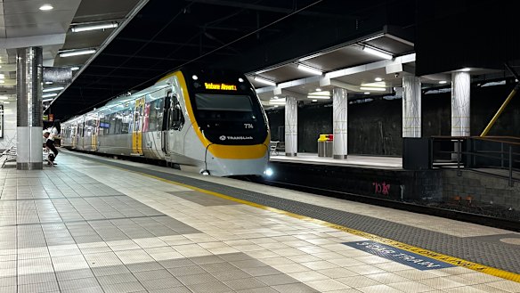 The train had just left Fortitude Valley Station when it ran a red light.