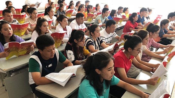 Uighurs are held in re-education camps in Xinjiang.