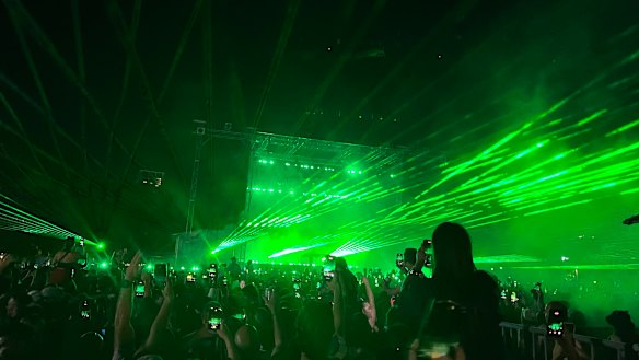 Sub Focus at Wellington Square in Perth on Saturday night.