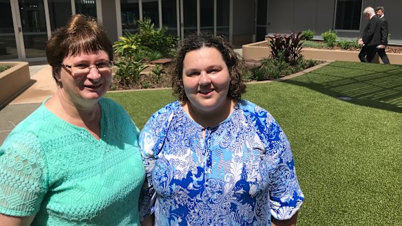 Jacaranda Place carers Aleta Walker (left) and Mikaela Moore.