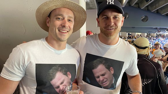 Craig Archer and Nic Van Hattum at the Boxing Day Test. 