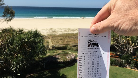 The winner used his wife's special numbers for his entry.