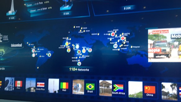 Huawei maps excluding Australia and US.
