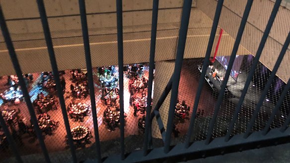 The Australian Bar Association's gala dinner was audible and visible from Barangaroo.