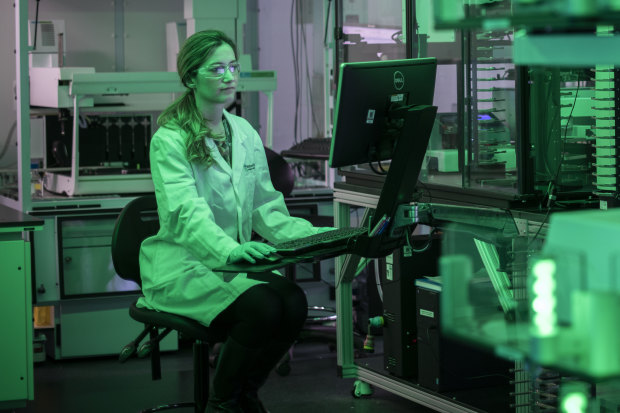 Scientists have become first responders in the battle against the pandemic, putting in long hours in labs, including at The Walter Eliza Hall Institute's drug discovery lab.
