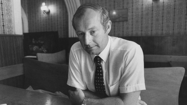 Roger Rogerson in an Oxford Street coffee shop in 1982.