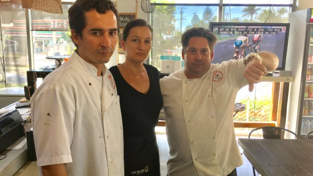Staff at Cafe on Bayview had no work to do because of a lack of business.