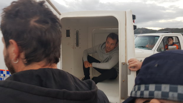 French journalist Hugo Clement and his film crew were arrested while covering anti-Adani protests outside the Abbot Point coal terminal in Bowen, Queensland on Monday, July 22. 