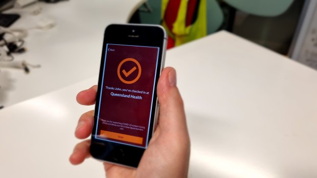 The Queensland government’s official COVID-19 check-in app.