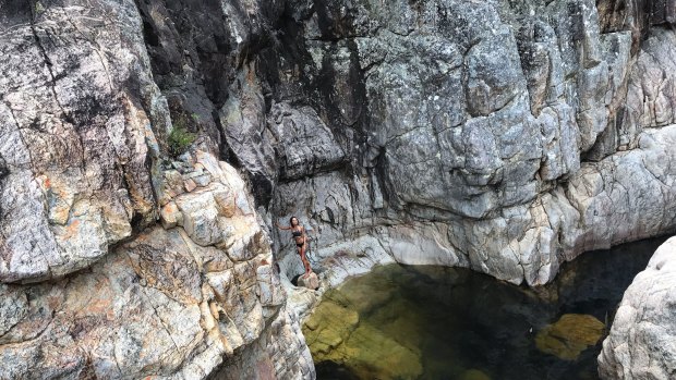 South coast swimming hole Nethercote Falls.