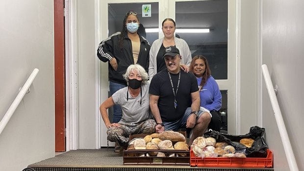 Perth City Apartment Hotel Eddie Kamil with some bread used to feed his guests.  