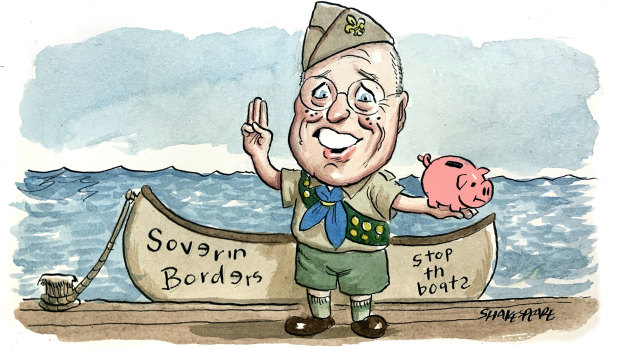 Liberal senator Jim Molan has returned about $4500 in publicly-funded travel expenses in the last six months. Illustration: John Shakespeare