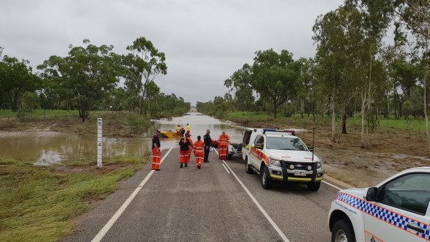 Police from Charters Towers and SES crews in the Townsville District have been out and about over the past few weeks, assisting with the evacuation of stranded motorists and the re-supply of grazing property owners in the area.