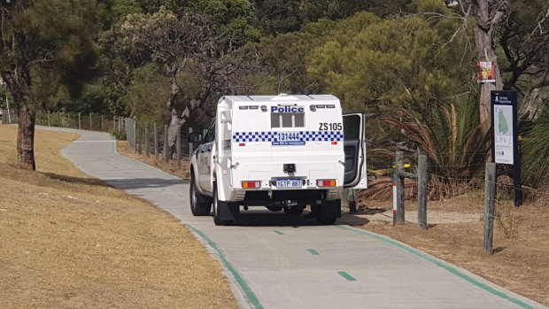 Police outside Star Swamp earlier this month.