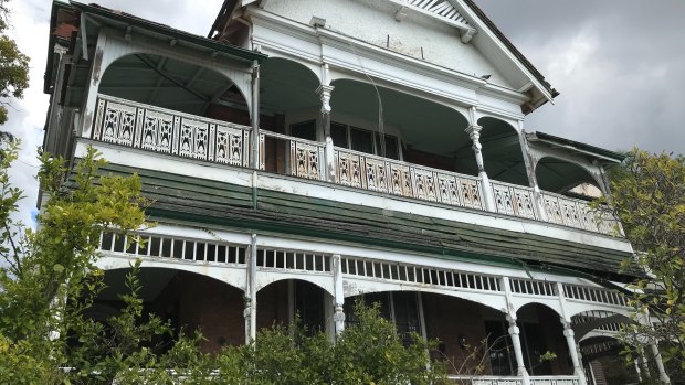 The heritage-listed Lamb House on Leopard Street at Kangaroo Point, Brisbane.