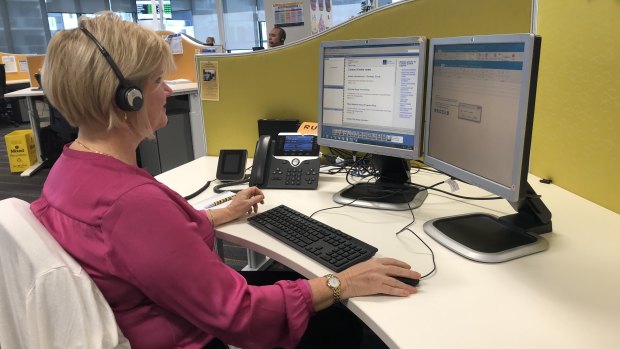 Brisbane City Council contact centre consultant Susan Pyke is one of 260 people hired to staff the council's contact centre.