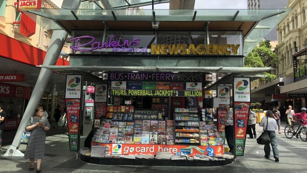 Rankins on the Mall newsagent has been operating for 35 years.