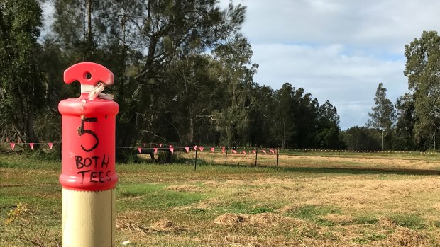 Markers have been laid out for Brisbane's first new golf course in 70 years, at Cannon Hill.