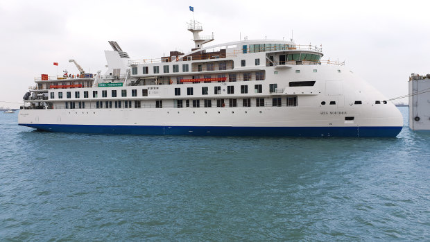 Many of the passengers on the Greg Mortimer cruise ship, pictured, are Australians.