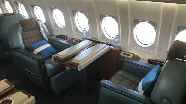 The plane seats just 24 people in luxurious comfort.