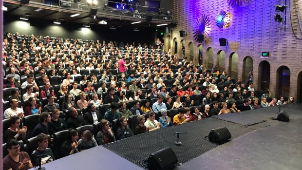 Inside the Schonell Theatre at the University of Queensland.