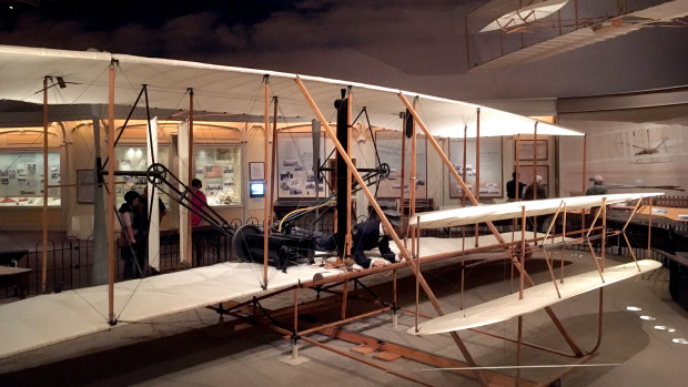 The Wright Brothers plane at the National Air and Space Museum, Smithsonian, Washington DC.