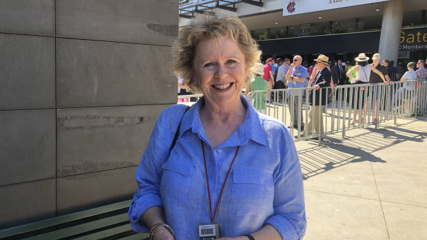 Katarina Reeve, 62, loves the atmosphere of a Test match. 
