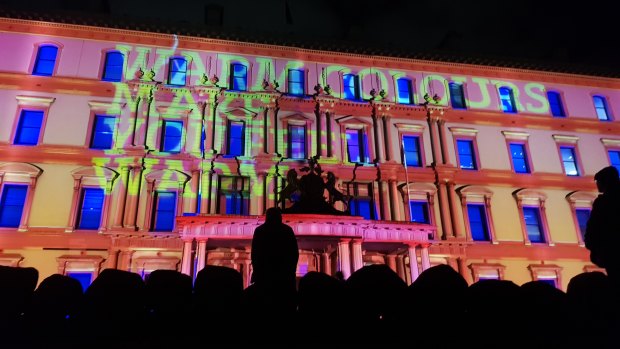 The Sensoria projection injects some warmth into a chilly White Night