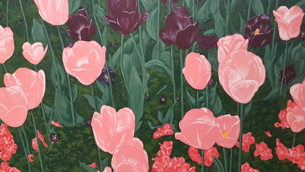 <i>Tulip Garden</i> by Jude Cirillo in <i>Spring</i> at Strathnairn.