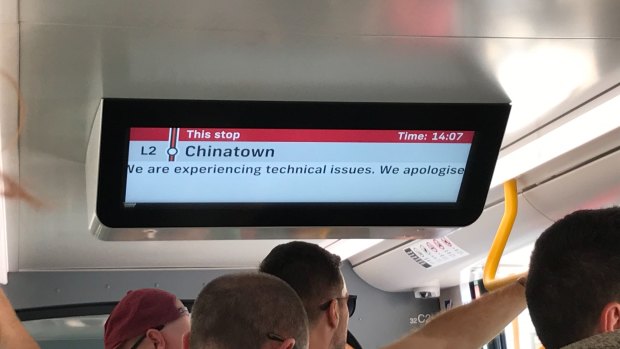 Sydney's new light rail service experienced delays and technical issues on its first day of service.