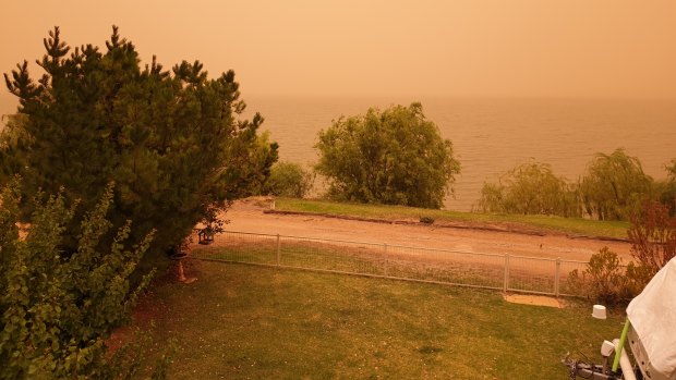 View from Pauline Coke's balcony in the Mallee.