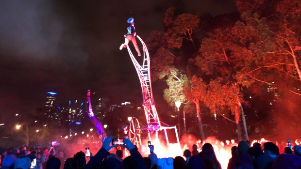 Odd Platoon, at Birrarung Marr for White Night 2019