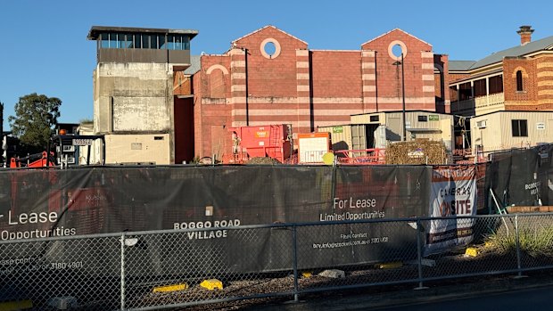 The mixed-use office and retail complex between Dutton Park’s Ecosciences Precinct and the historic jail is expected to open by the end of 2025.
