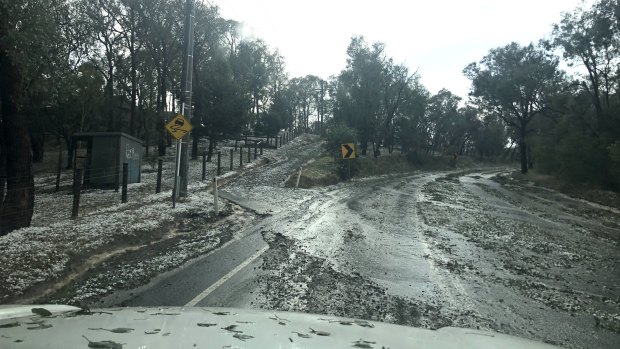 A large hailstorm hit Warrandyte on Sunday afternoon.