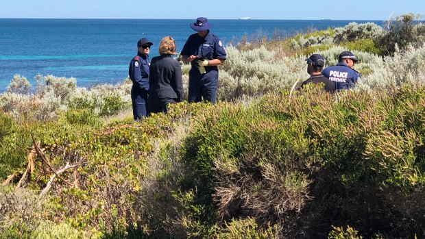 Police comb dunes in Cottesloe for clues to the case of Julie Cutler, missing since 1988.