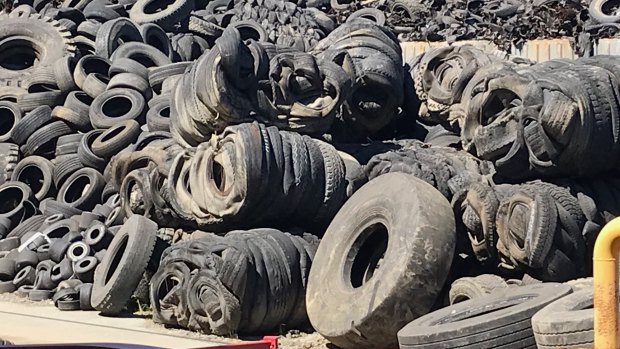 Tyres stored at TyreMil tyre recyclers at Grindle Road at Rocklea described by a court as a catastrophic fire risk.