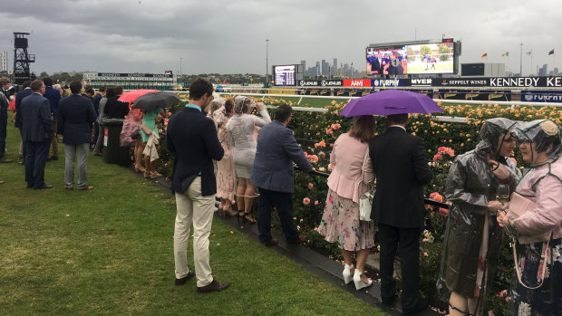 Trackside at the Oaks