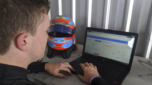 The Pitbox team is hoping to sell its motor sport software globally. 